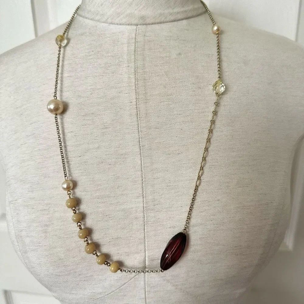 Rachel Roy beaded long 
necklace